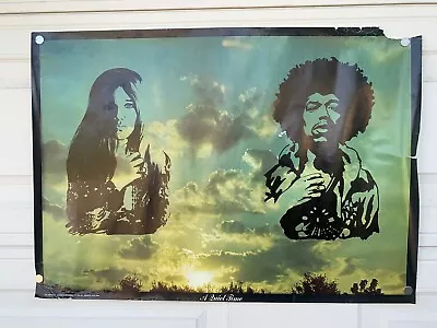 Jimi Hendrix Janis Joplin A Quiet Time Vintage 1970 ORIGINAL 24 X 34 Poster #69 • $29.99