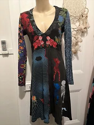 Desigual Black Long Sleeve Dress Size L • $25