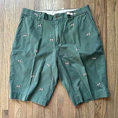 Vintage Polo Ralph Lauren Hunting Dog Hound Sportsman Chino Embroidery Shorts 34 • $39.99