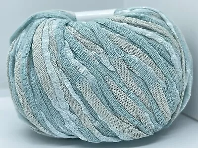 Trendsetter Infinity #85 Ice/Water Silk Cotton Blend Mesh Net Tube Yarn 50g 85yd • $9.95