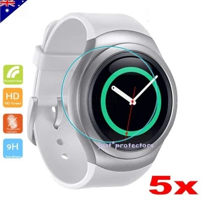 5x Tempered Glass / Plastic Screen Protector Film For Samsung Galaxy Gear S2 |S3 • $9.99