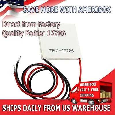 TEC1-12706 - Thermoelectric Peltier Cooler Module Chip - 12V 6A 60W • $5.49