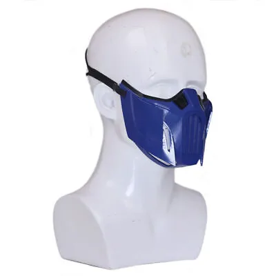 New Game Cosplay Costume Prop Mortal Kombat 11 Sub-zero Half Face Mask Resin • $28.39