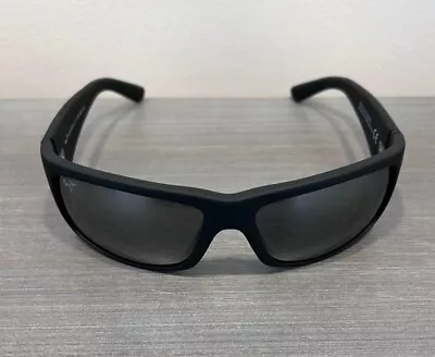 MAUI JIM Polarized Sunglasses MJ 266 02MR World Cup Black / Grey 64-19-115 Mm • $109