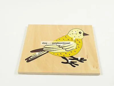NEW Montessori Zoology Material - NEW Plywood Bird Puzzle • $8.89