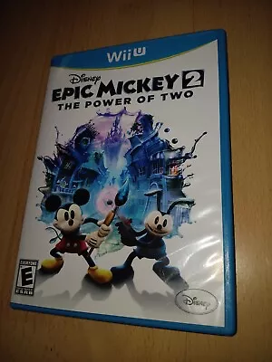 Epic Mickey 2 The Power Of Two Disney Wii U Video Game Nintendo • $7.99