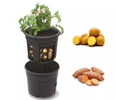 Potato Grower Pot Planter Growing Grow Vegetable Home Garden Balcony 28L HQ • £12.86