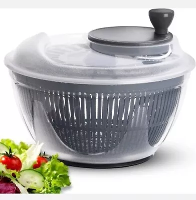 Large Salad Spinner Lettuce Dryer Easy Spin Salad Spinner Large Vegetable Washer • £9.50