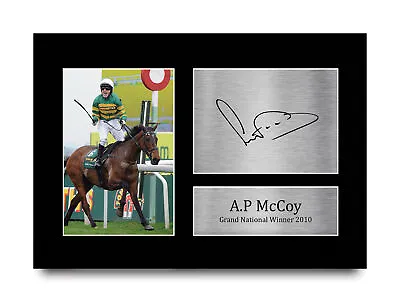 AP McCoy Signed Pre Printed Autograph A4 Photo Gift For A Horse Racing Fan • £19.99