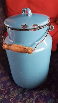 Vintage Blue Enamel Milk Container/churn  • £50