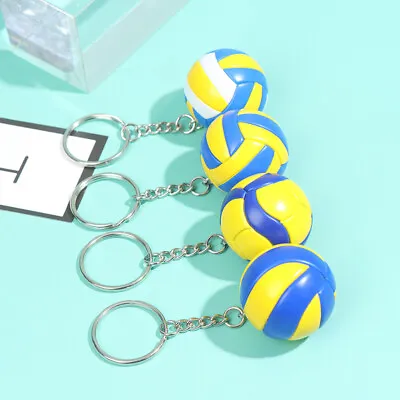 Volleyball Keychain Mini PVC Volleyball Keychain Bag Car Keychain Ball Key Ri G❤ • $3.42