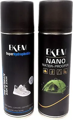 Waterproof Repellent Spray For Shoes Camping Tents Suede Leather Nylon (2-Pack) • $19.95
