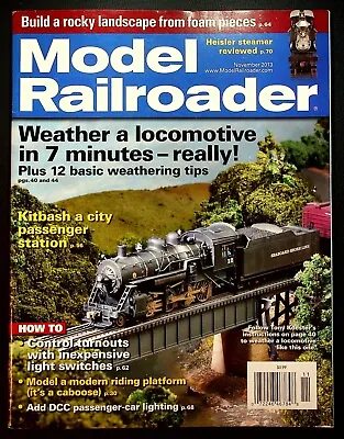 Model Railroader Magazine November 2013 Rocky Landscape Kitbash City Station • $12.99
