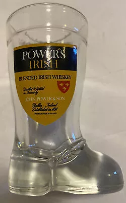 MOD DEP Powers Irish Whiskey Boot Shot Glass Rare Design • $24.99