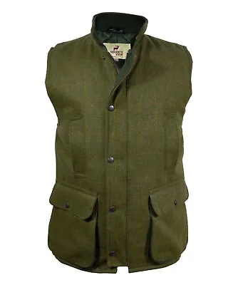 Regents View Country Clothing  Mens Derby Tweed Bodywarmer  Light & Dark Olive  • £39.95