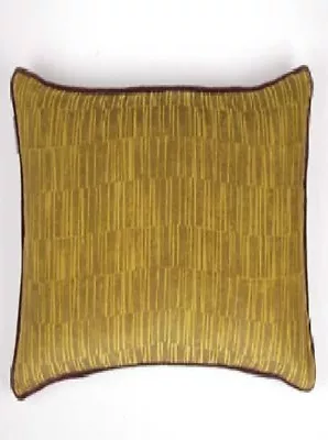 Large Mustard Yellow & Plum Square Euro Cushion Cover 60x60cm RRP$65 Oz Seller • $13.95