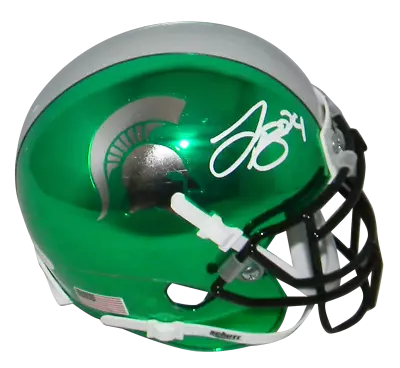 Le'veon Bell Autographed Michigan State Spartans Chrome Mini Helmet Jsa • $119