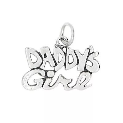 925 STERLING Silver 18  Chain Necklace DADDY GIRL CHARM DAINTY Women Free Box • $18.88