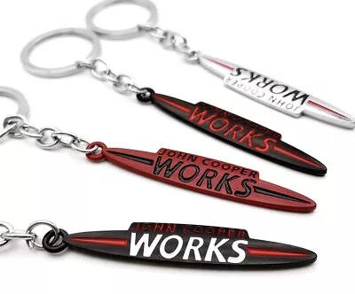 Mini JCW Badge Keyring Car Keychain Gift Present Cooper Clubman Countryman • $8.07