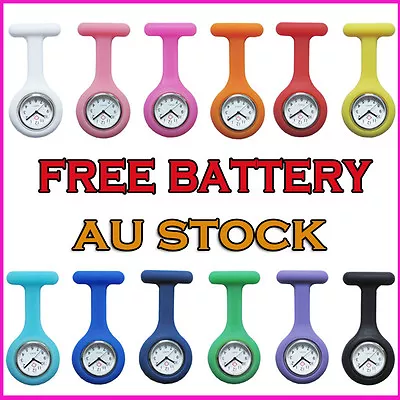 1-5 X Silicone Nurse Brooch Tunic Fob Watch Nursing Nurses Pendant Pocket Watch • $4.35