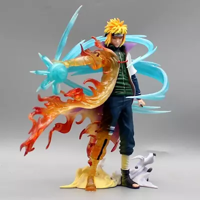 Naruto Anime Figure Namikaze Minato PVC Statue W/ LED Light 10 Inch • $49.99