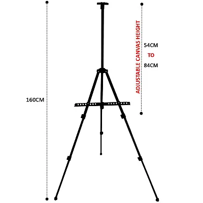 Tripod Painting Easel Artist Field Studio Display Telescopic White Board Stand • £7.59