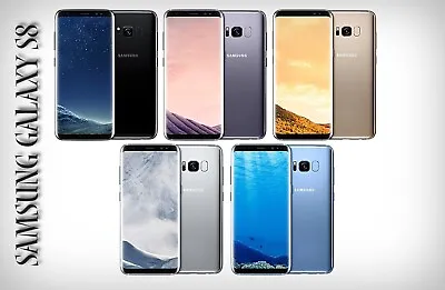 Samsung Galaxy S8 SM-G950F 64GB Unlocked Android Phone ALL COLOURS • £99.99