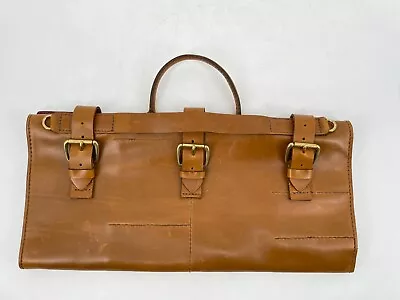 Orox Leather Co. Pouch Utility Bag Satchel Cognac Brown Men's Folded Carrier • $245