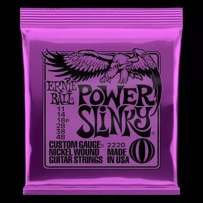 Ernie Ball P02220 Power Slinky Nickel Wound Set 11-48 11s • $8.50