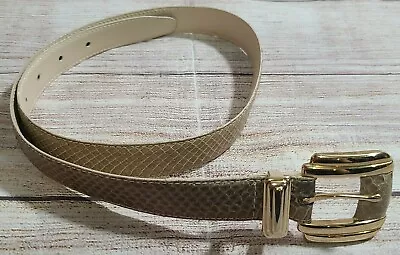 Vintage Leather Shop Women's Genuine Snakeskin Belt Medium #7223  • $28.99