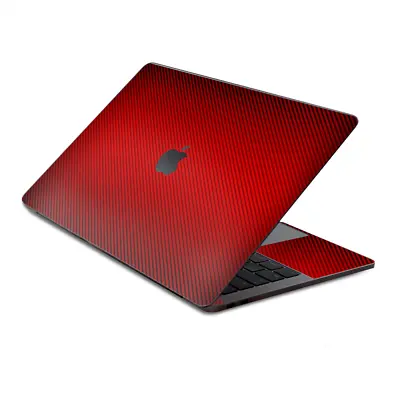 Skin Decal Wrap For MacBook Pro 13  Retina Touch  Red Carbon Fiber Look • $15.98