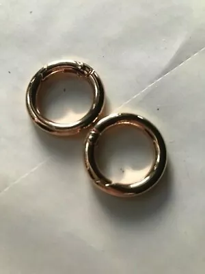 MICHE 1/2  Rose Gold Carabiners Rings (set Of 2) - New -for Your Petite Base Use • $10