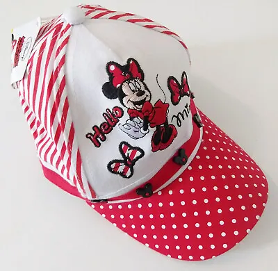 Disney Minnie Mouse Sun Hat Cap - Girls Kids Size 54 (age 5 - 6 Approx) • £9.99