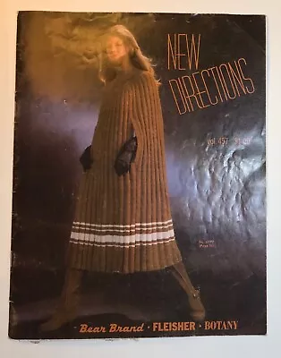 NEW DIRECTION No. 4577 Yarn Vintage Fashion Clothes 1971 Bear Brand FLEISHER • $12