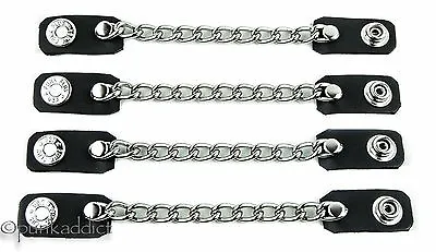 1 Row Motorcycle Vest Chain Extenders Extensions Biker 4 Pcs USA Made 4   • $14.99