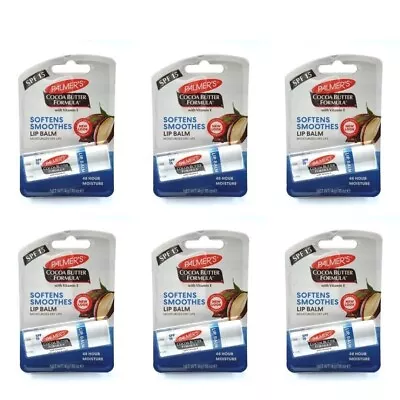 Palmer's Cocoa Butter Formula With Vitamin-E Lip Balm SPF15 4g / Pack Of 6 • £13.33