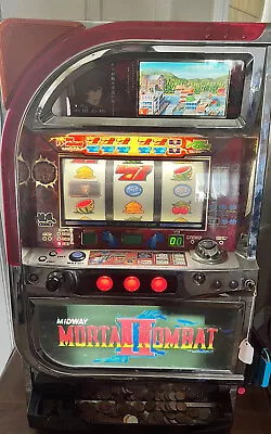 Midway Mortal Kombat 2 George Kodama Pachislo Japanese Token Slot Machine • $1216