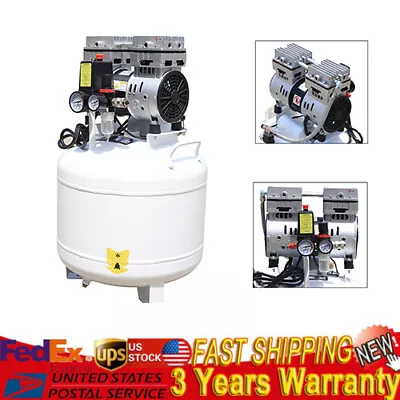 40L Dental Medical Air Compressor Silent  Air Compressor Oilless 115PSI 0.75KW • $304