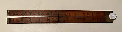 Probable RABONE Boxwood & Brass Folding Ruler 24  Made In England  39 • $10