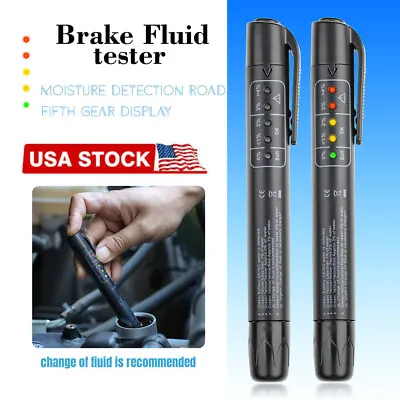 $2.99 • Buy Brake Fluid Tester Cars LED Indicator Auto Oil Testing Tool For DOT3/DOT4/DOT5