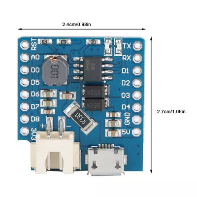 For D1 Mini Battery Shield Single Lithium Battery Boost Charging Board Modul GAW • $12.06