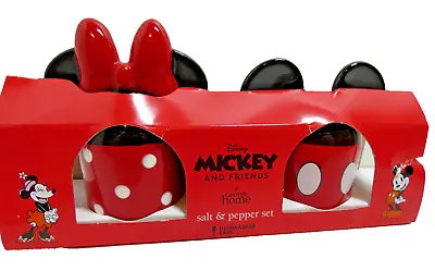 Salt And Pepper Shaker Ceramic Disney Mickey And Friends Minnie Mouse NWT • $15.15