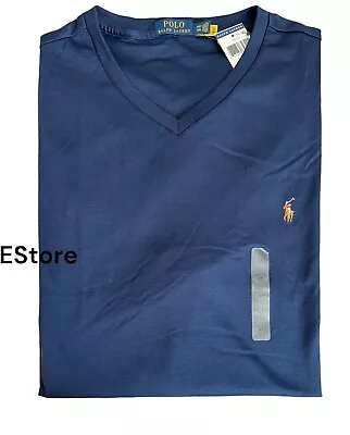 $32.95 • Buy Men Polo Ralph Lauren V NECK T Shirt Size S-4XLT Regula Big Tall STANDARD FIT
