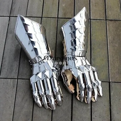 Medieval Knight Armor Gothic Gauntlets Gloves Warrior Armor Gift • $100