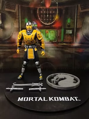 Mortal Kombat Cyrax Figure W/Weapons Midway Toy Island 1996 5.5in Mk Trilogy • $22.50