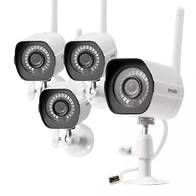 Zmodo WiFi HD 1080p Surveillance IP Camera *4 Pack* Home And Business Security • $76.99