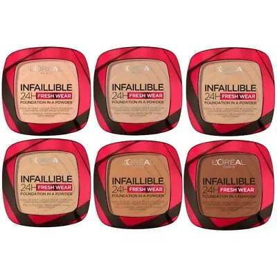 Loreal Infallible 24H Fresh Wear Foundation In A Powder - Select Your Shade -New • £8.95