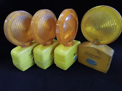 Lot:4 Dietz Signal Barricade Construction Safety Flasher Visi-Flash ManCave [**] • $79.95