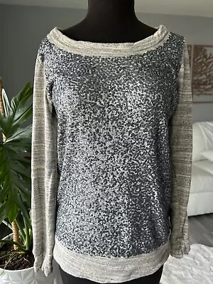 J Crew Women Sequin Sweater Pullover Size Us S EUC • $10.99