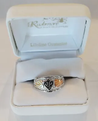 Black Hills Gold On Sterling Silver Men’s CTR Ring Size 10 • $145